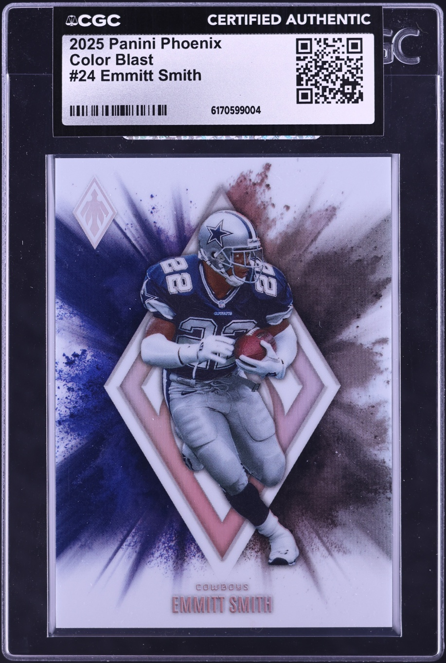 2025 Panini Phoenix Color Blast Emmitt Smith #24 CGC AUTH