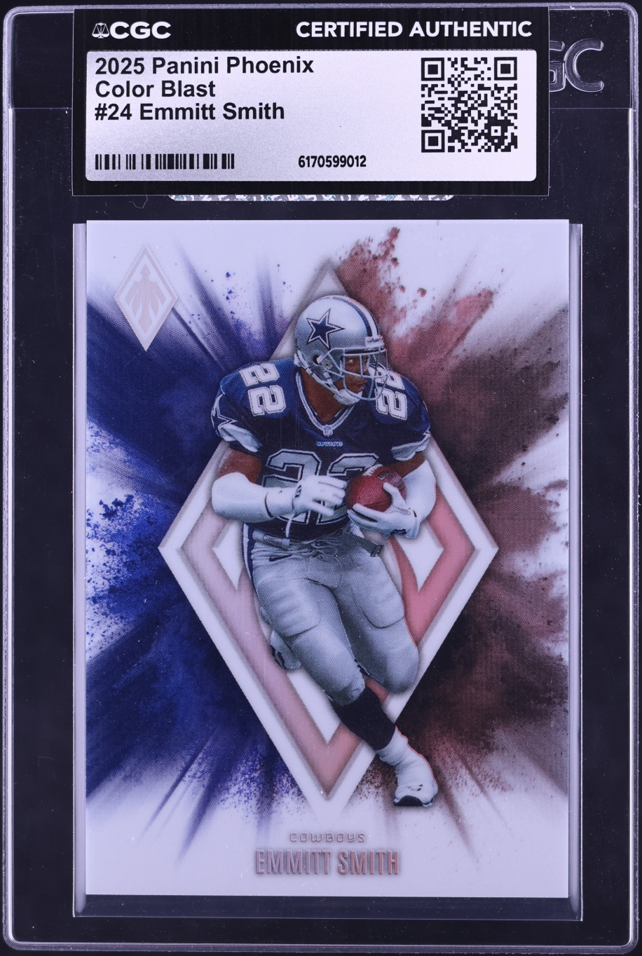 2025 Panini Phoenix Color Blast Emmitt Smith #24 CGC AUTH