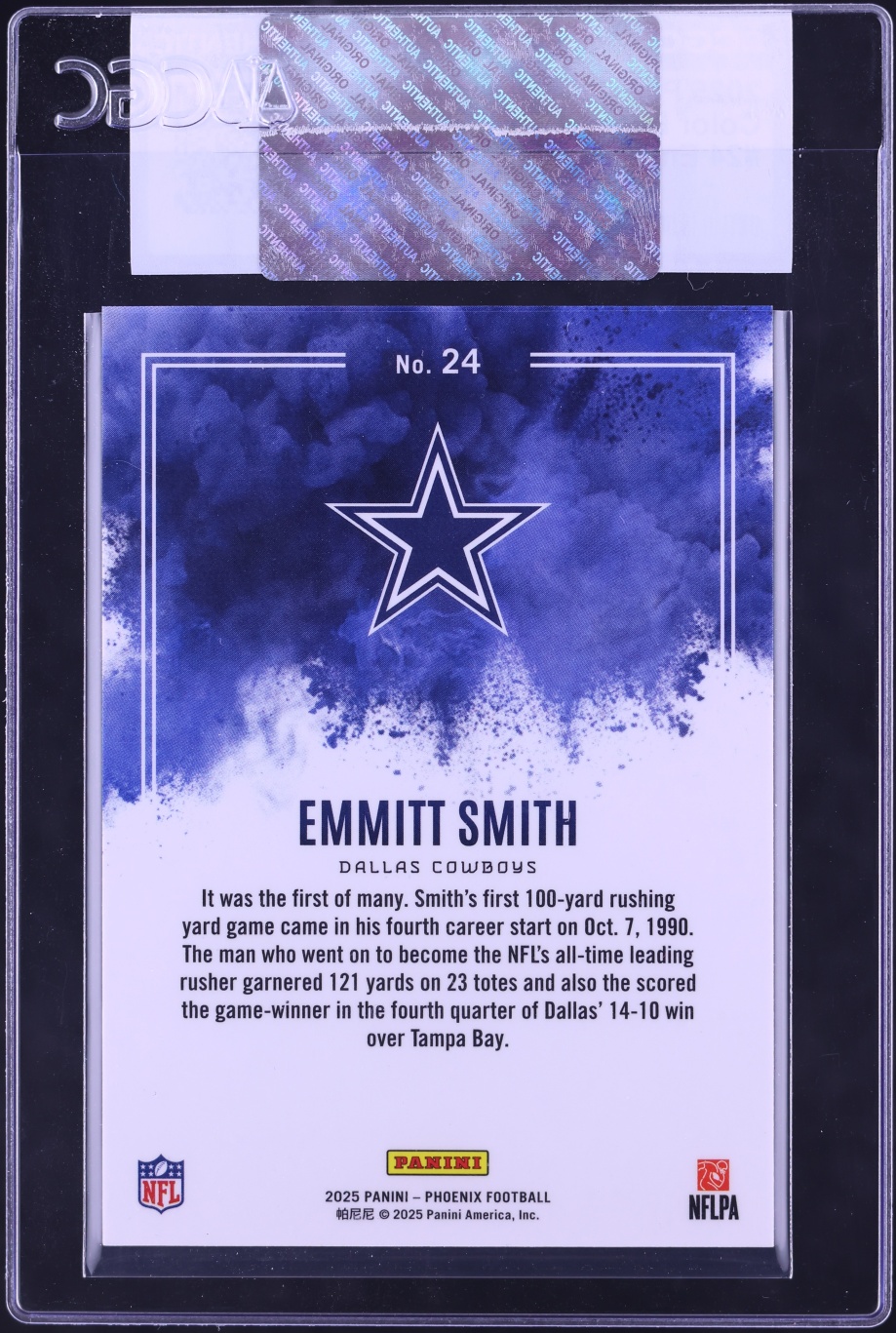 2025 Panini Phoenix Color Blast Emmitt Smith #24 CGC AUTH