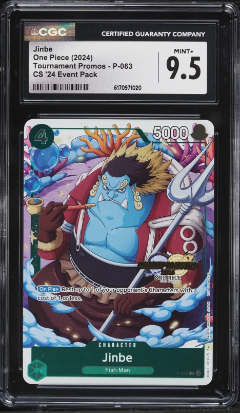 2024 One Piece Championship Event Pack Jinbe #P-063 PSA 10 GEM