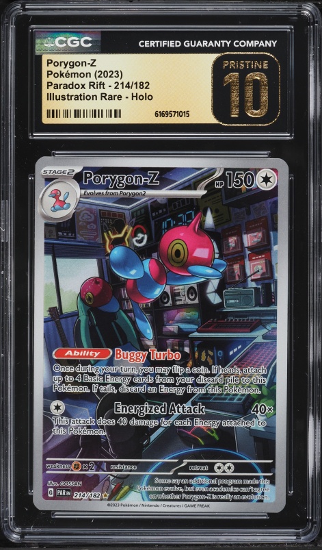 2023 Pokemon Scarlet & Violet Paradox Rift IR Porygon-Z #214 CGC 10 PRISTINE