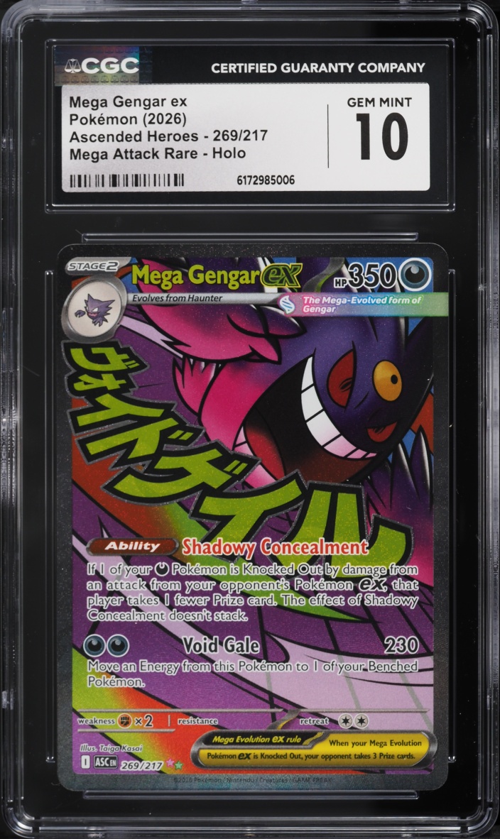 2026 Pokemon Mega Evolution Ascended Heroes MA Mega Gengar ex #269 CGC 10 GEM MINT