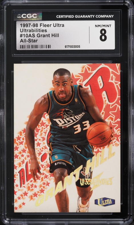 1997 Z-Force Big Men On Court Grant Hill #7 BGS 9.5 GEM MINT on
