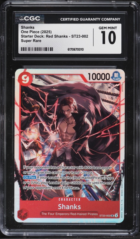 2025 One Piece 2nd Anniversary Set Leader Shanks #OP09-001 PSA 10
