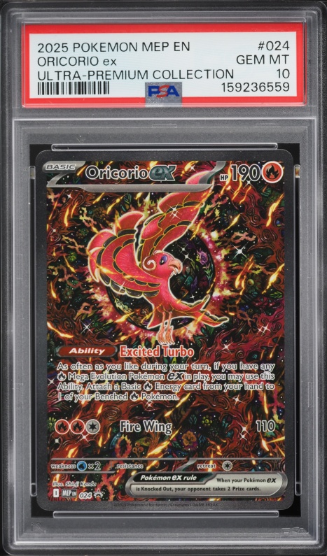 2025 Pokemon Mega Evolution Promo Full Art Oricorio ex #24 CGC 8.5