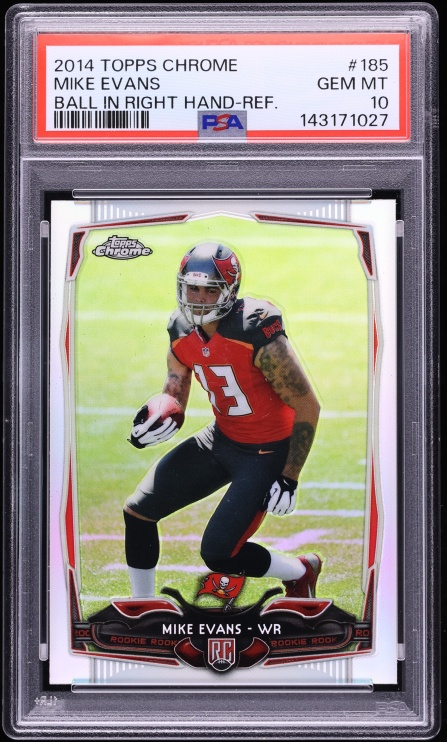 2014 Topps Chrome Refractor Mike Evans ROOKIE #185 PSA 10 GEM MINT