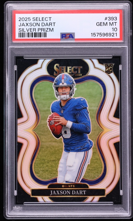 2025 Panini Select Silver Prizm Jaxson Dart ROOKIE #393 PSA 10 GEM MINT