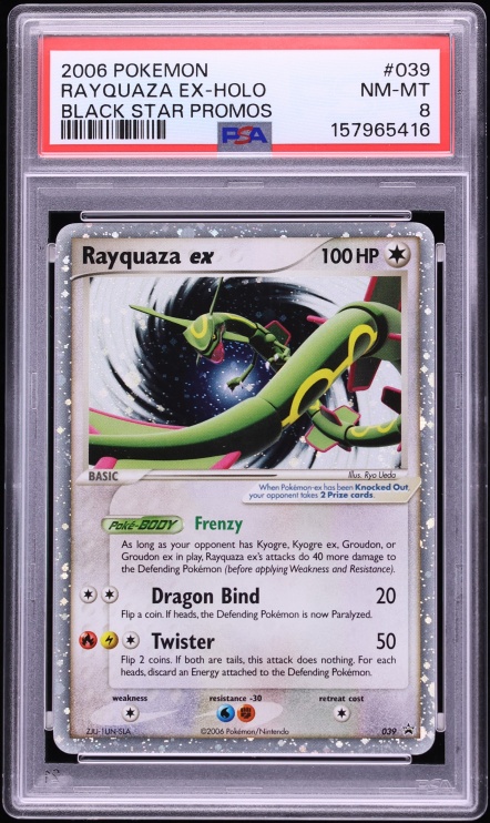 2006 Pokemon Black Star Promo Holo Rayquaza ex #39 PSA 8 NM-MT