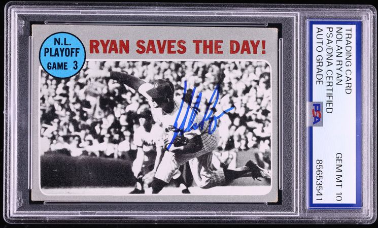 Nolan Ryan Signed Autographed Trading Card AUTO PSA/DNA AUTH