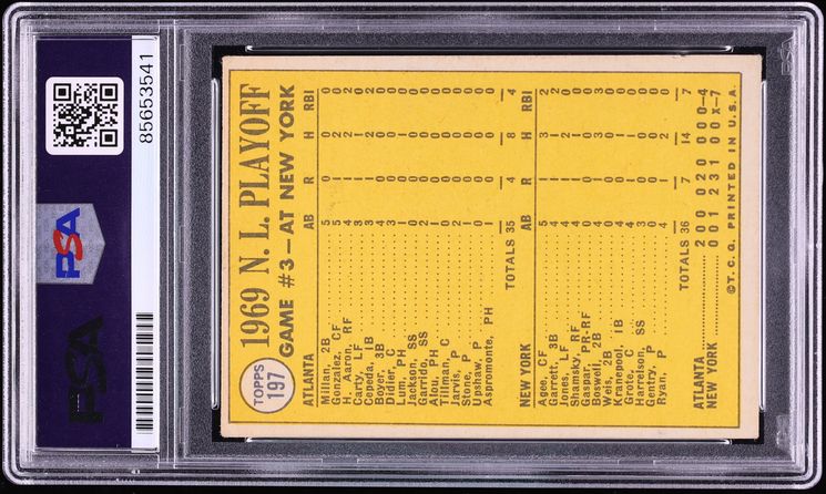Nolan Ryan Signed Autographed Trading Card AUTO PSA/DNA AUTH