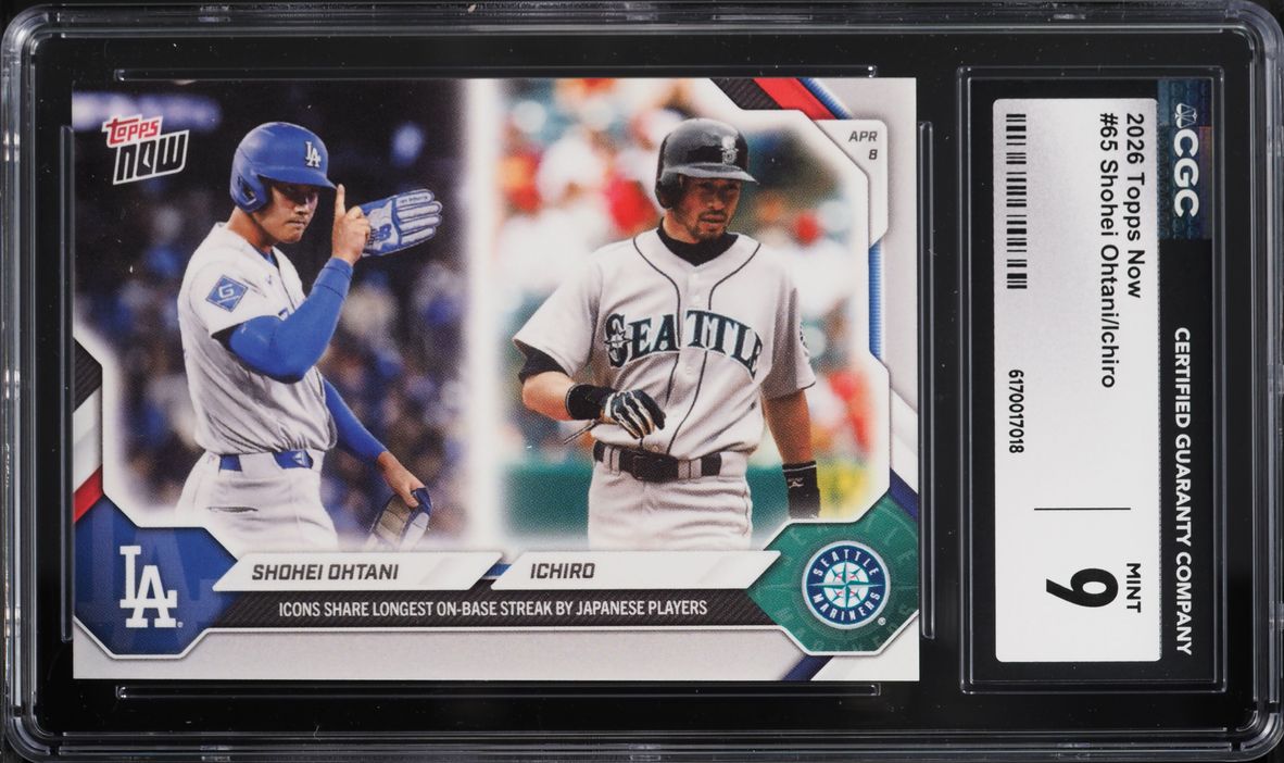 2026 Topps Now Shohei Ohtani Ichiro Suzuki #65 CGC 9 MINT