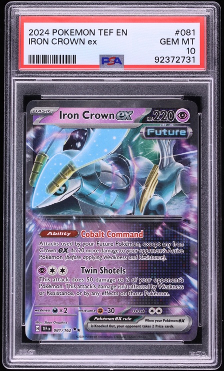 2024 Pokemon Scarlet & Violet Temporal Forces Iron Crown ex #81 PSA 10 GEM MINT