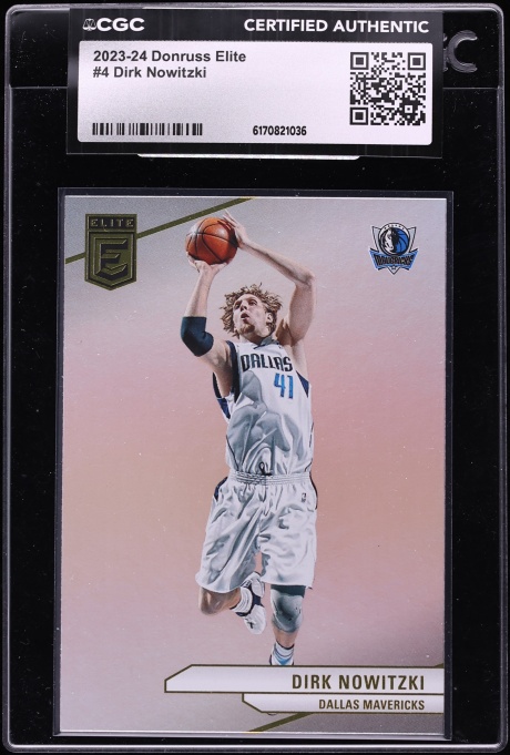2023 Donruss Elite Dirk Nowitzki #4 CGC AUTH