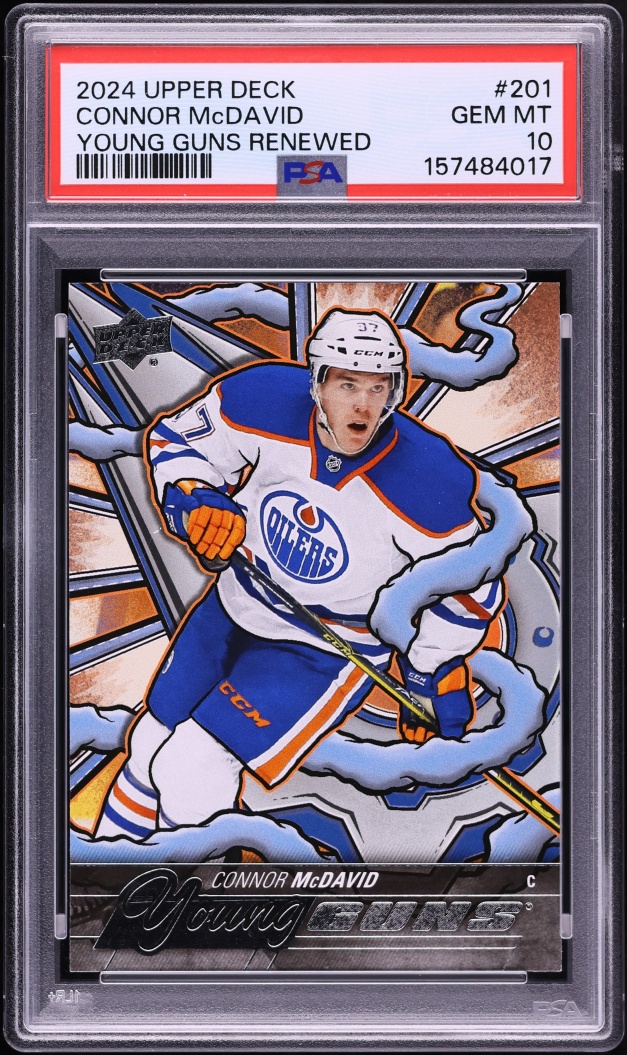 2024 Upper Deck Young Guns Renewed Connor McDavid #201 PSA 10 GEM MINT