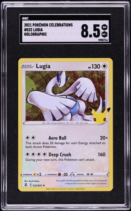 2021 Pokemon Japanese 25th Anniversary Reverse Holo Lugia #5 PSA