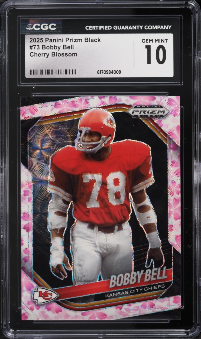 2025 Panini Prizm Black Cherry Blossom Bobby Bell /20 #73 CGC 10 GEM MINT