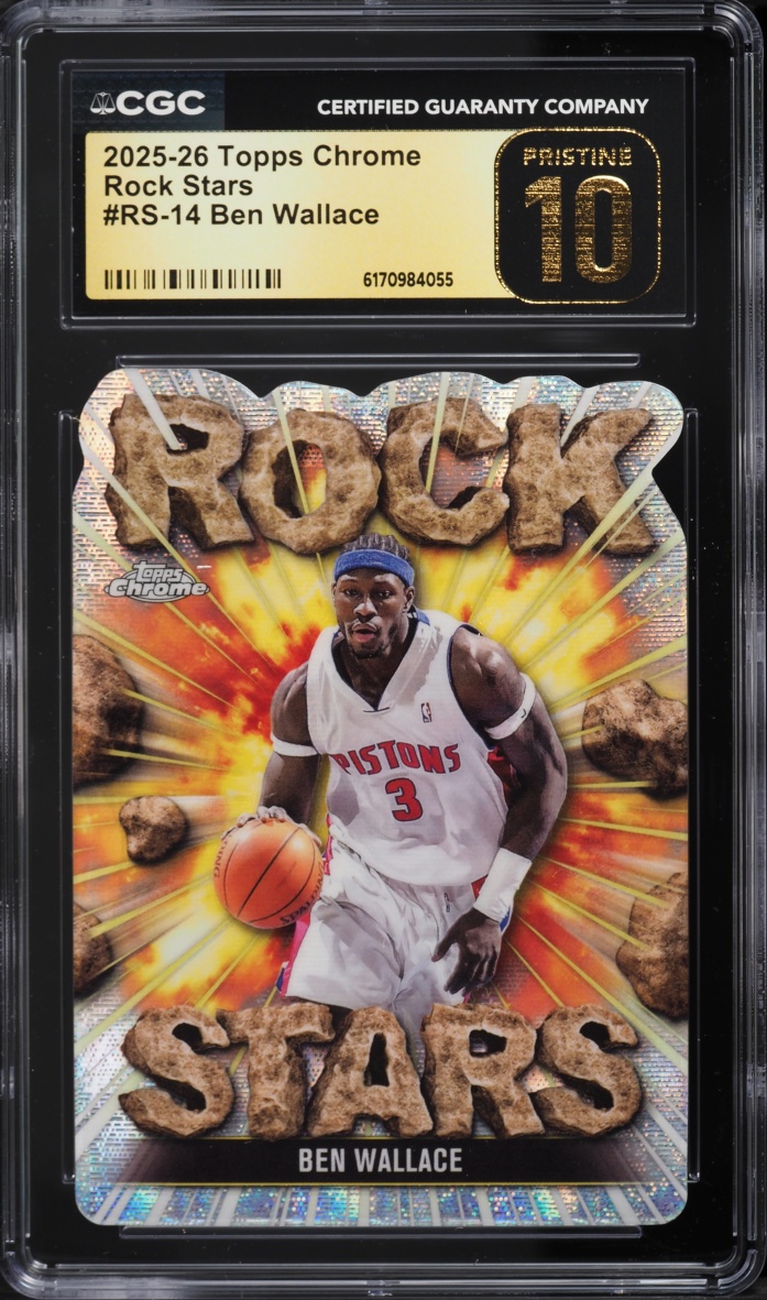2025 Topps Chrome Rock Stars Die-Cut Ben Wallace #RS-14 CGC 10 PRISTINE