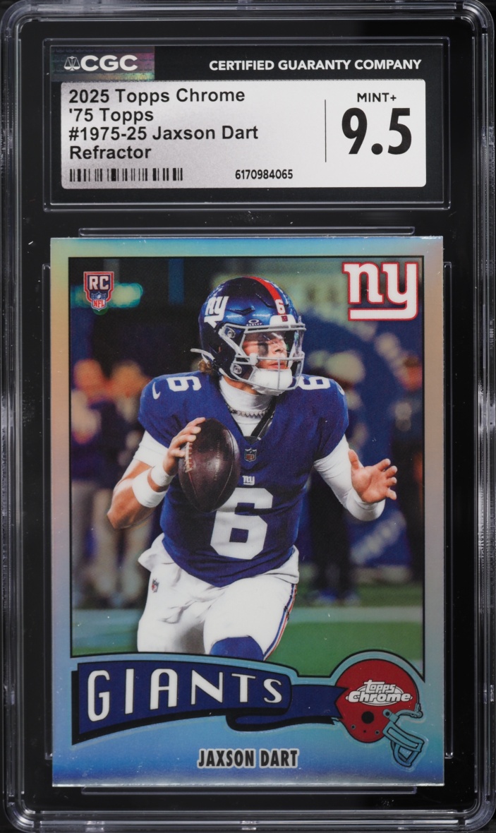 2025 Topps Chrome '75 Refractor Jaxson Dart ROOKIE #1975-25 CGC 9.5 MINT+