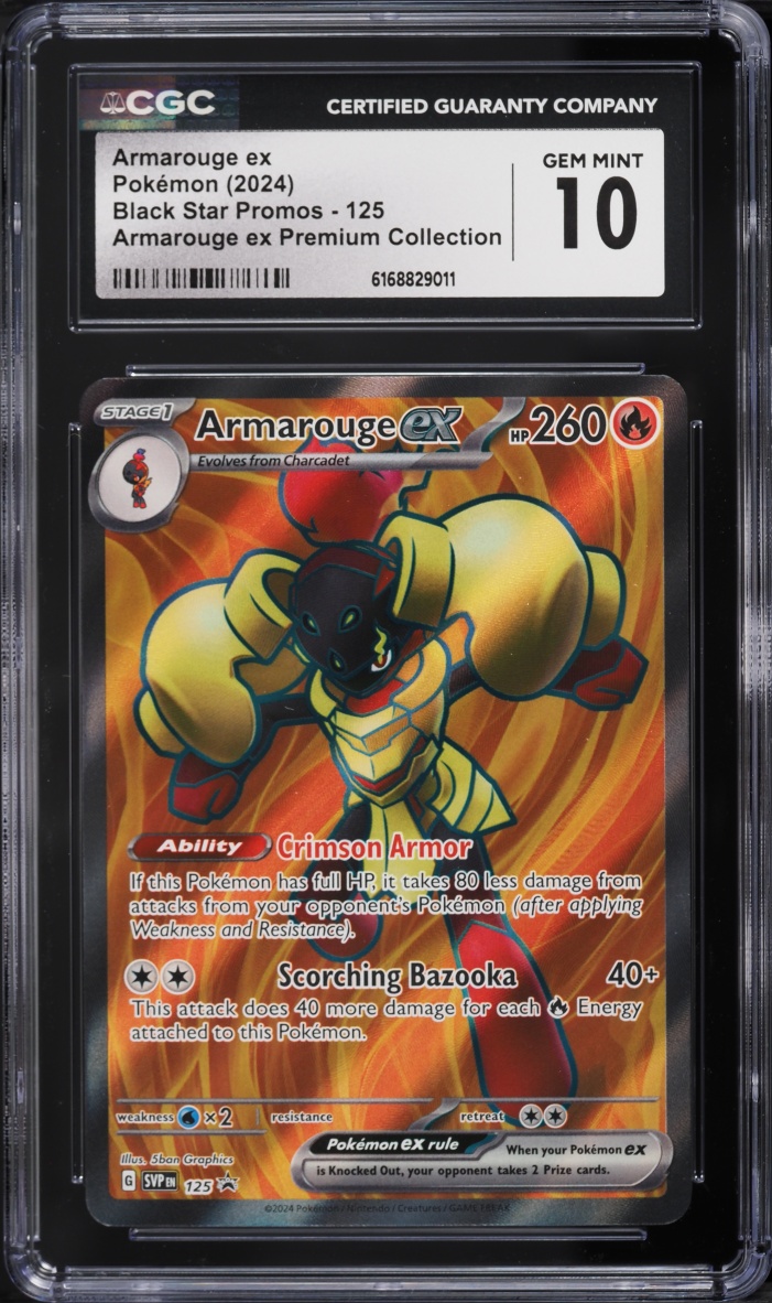 2024 Pokemon SV Promo Premium Collection Full Art Armarouge EX #125 CGC 10 GEM MINT