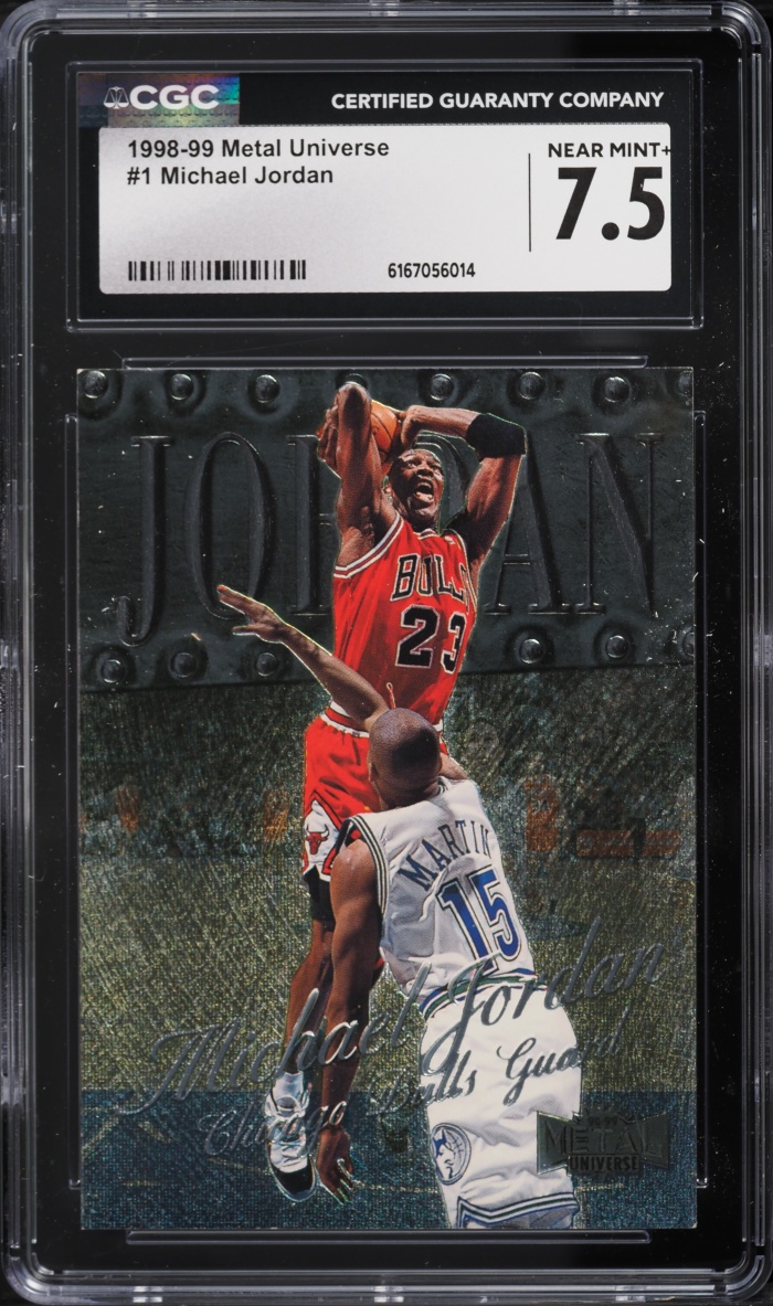 1998 Metal Universe Michael Jordan #1 CGC 7.5 NRMT+