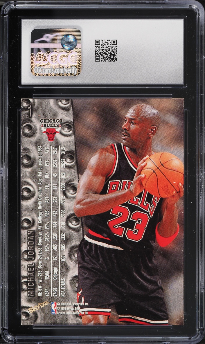 1998 Metal Universe Michael Jordan #1 CGC 7.5 NRMT+