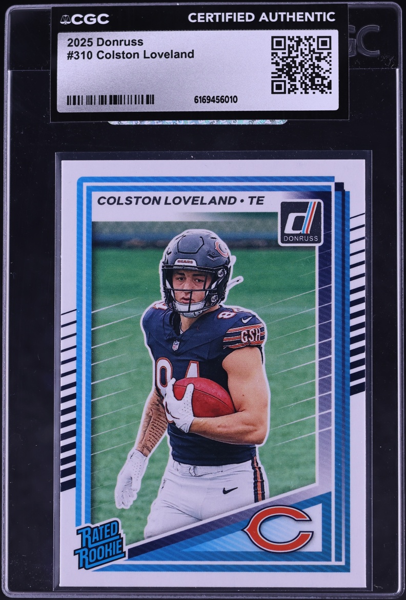 2025 Donruss Football Colston Loveland ROOKIE #310 CGC AUTH