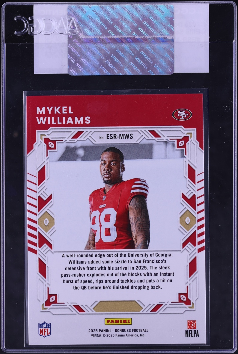 2025 Donruss Elite Series Mykel Williams ROOKIE #ESR-MWS CGC AUTH