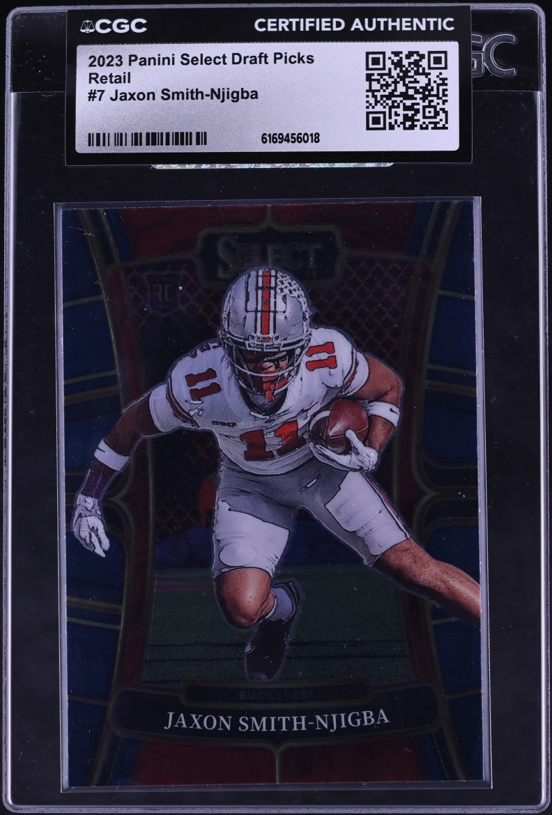 2023 Select Draft Picks Retail Jaxon Smith-Njigba ROOKIE #7 CGC AUTH