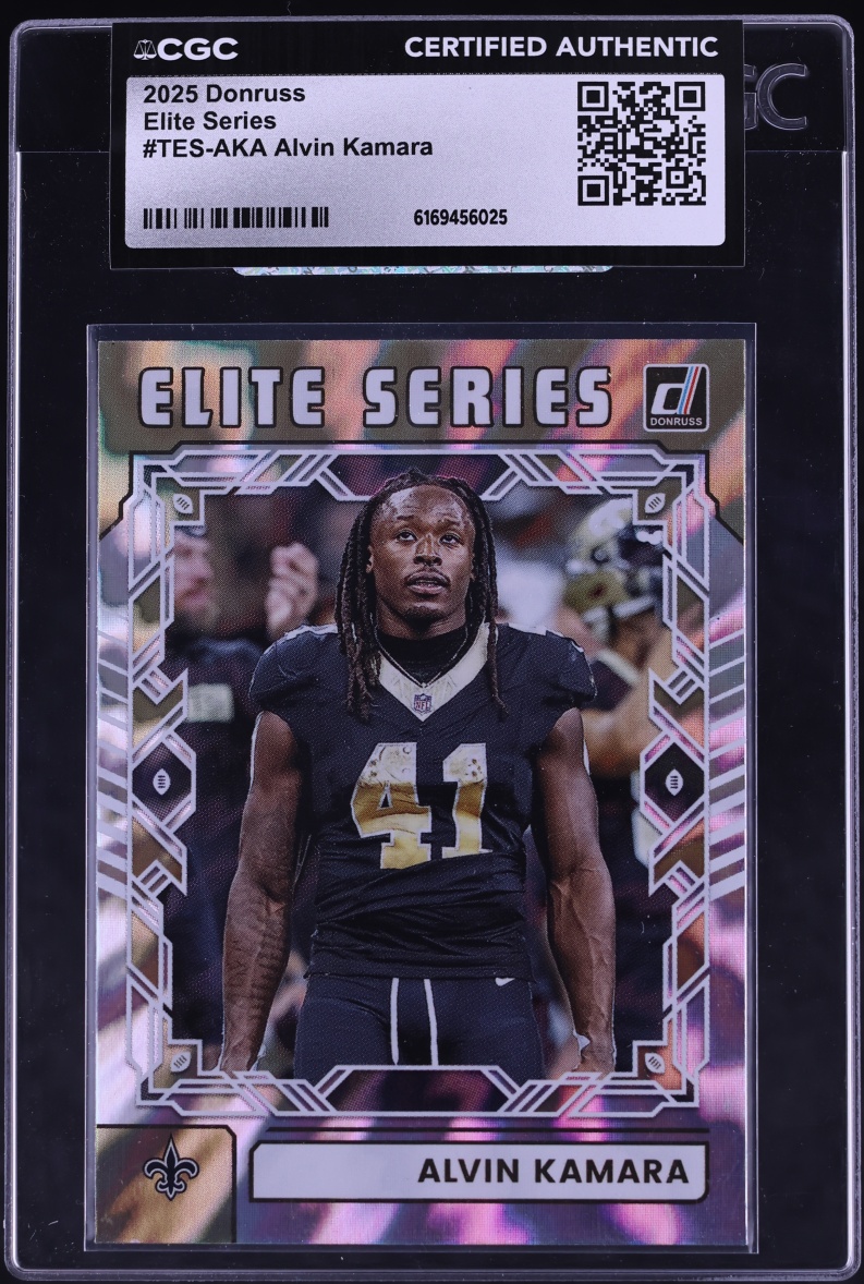 2025 Donruss Elite Series Alvin Kamara #TES-AKA CGC AUTH