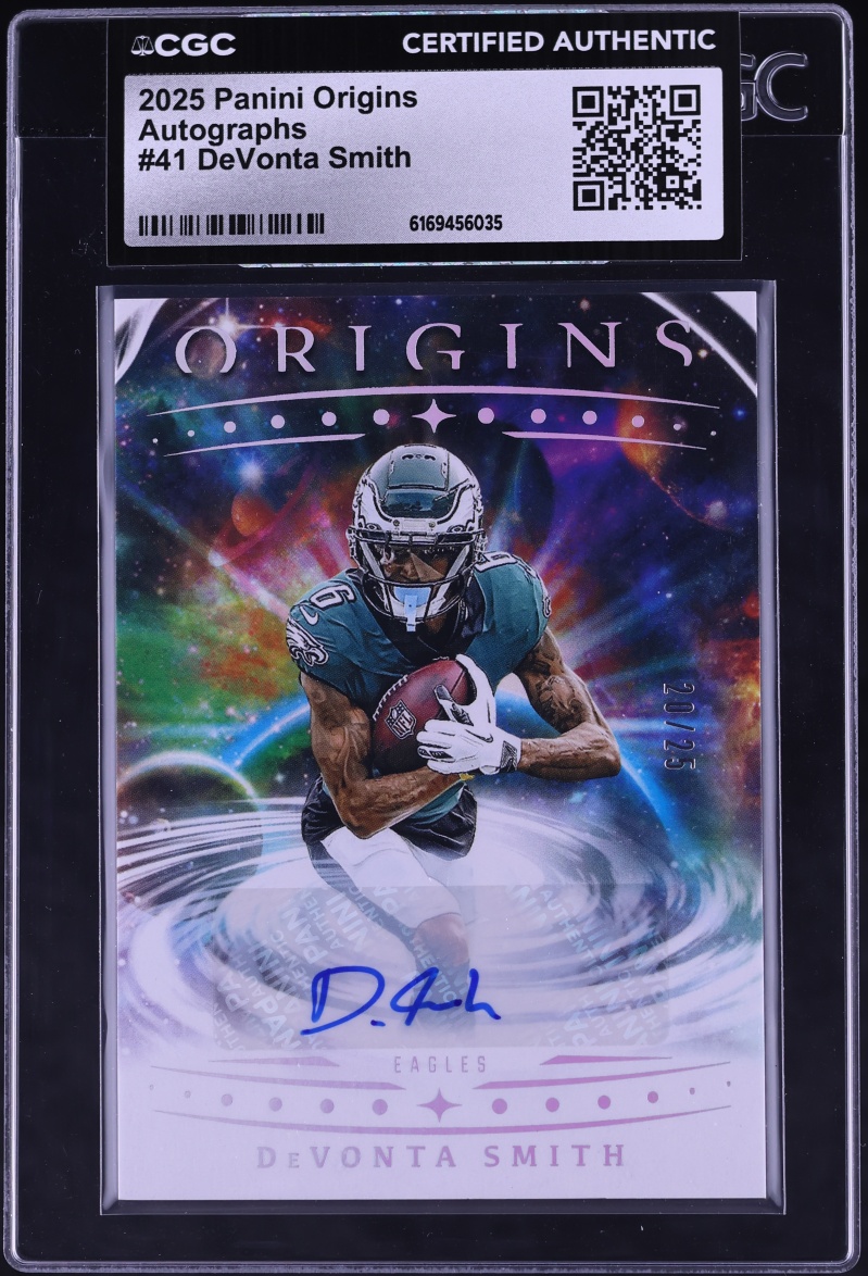 2025 Panini Origins DeVonta Smith AUTO /25 #41 CGC AUTH