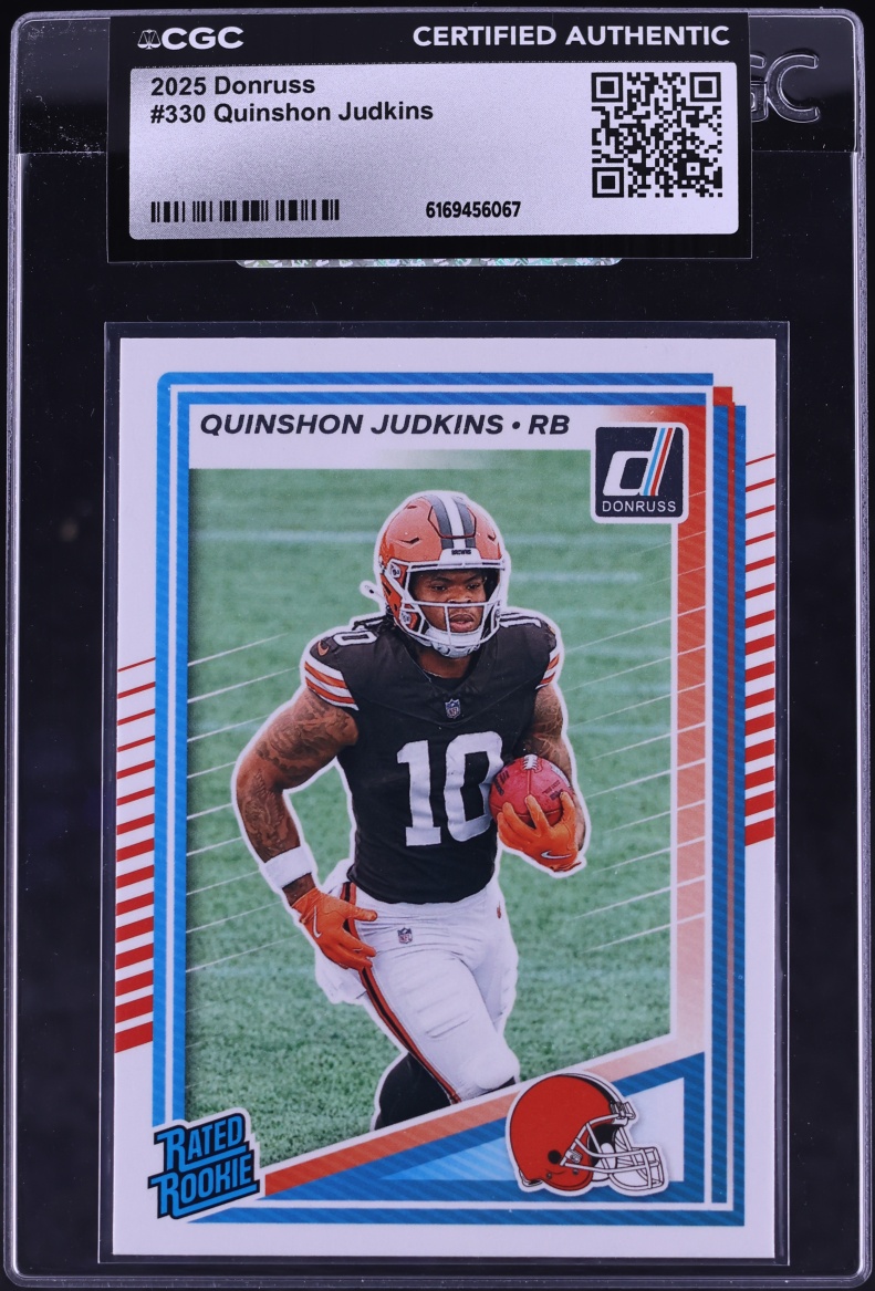2025 Donruss Football Quinshon Judkins ROOKIE #330 CGC AUTH
