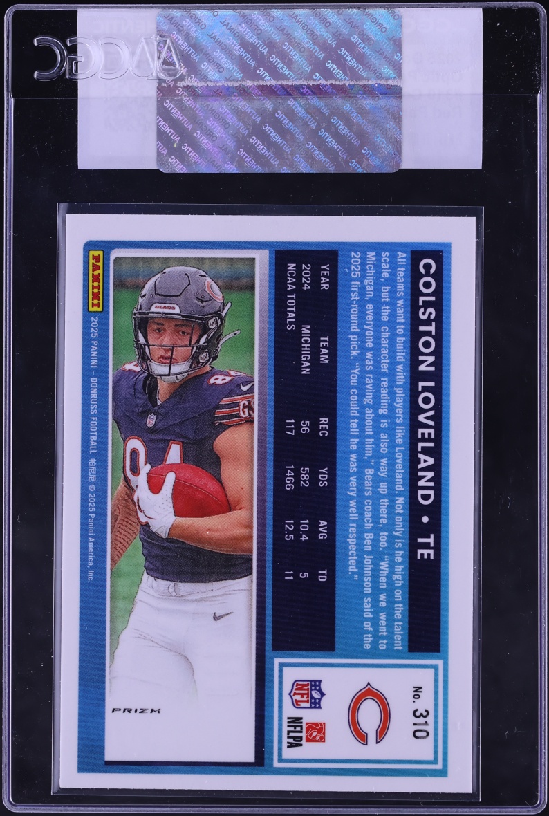 2025 Donruss Optic Preview Red Pandora Colston Loveland ROOKIE #310 CGC AUTH