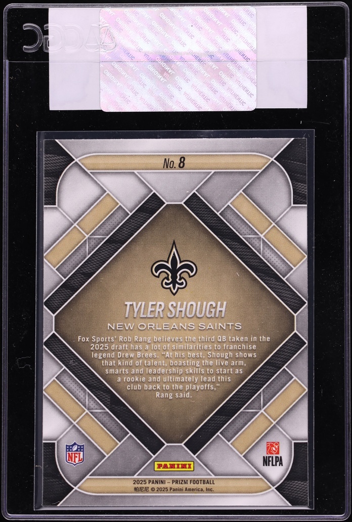 2025 Panini Prizm Emergent Tyler Shough ROOKIE #8 CGC AUTH