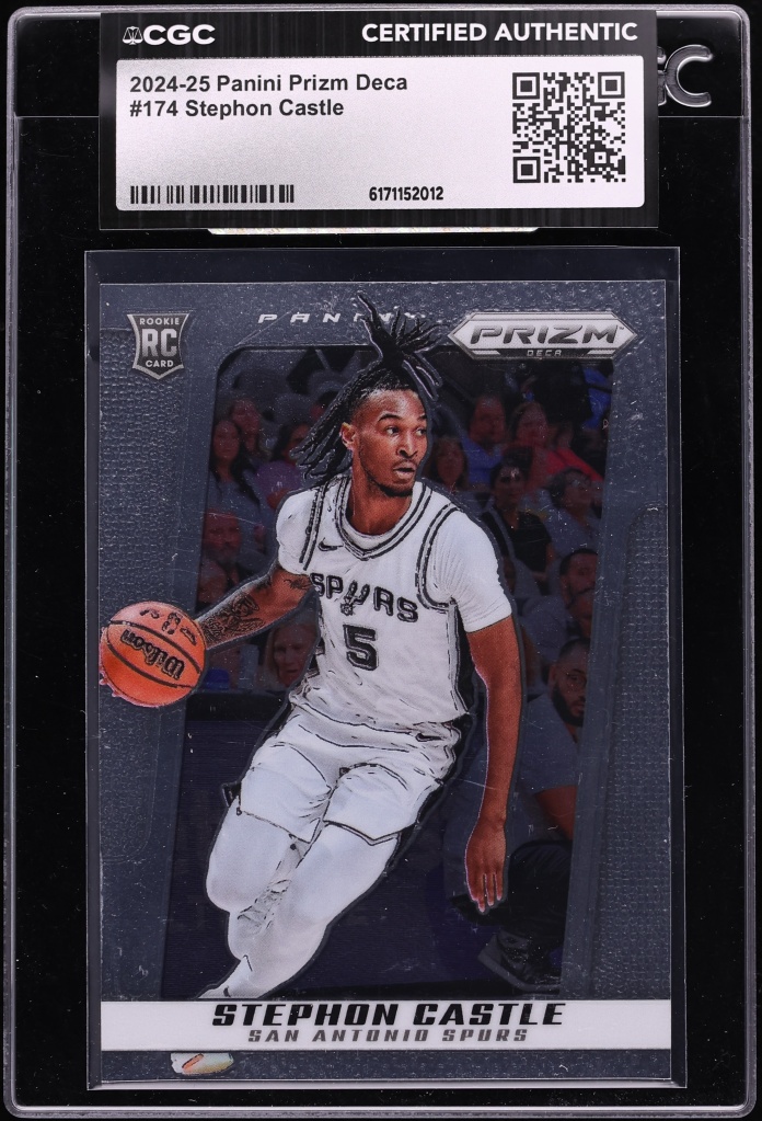 2024 Panini Prizm Deca Stephon Castle ROOKIE #174 CGC AUTH