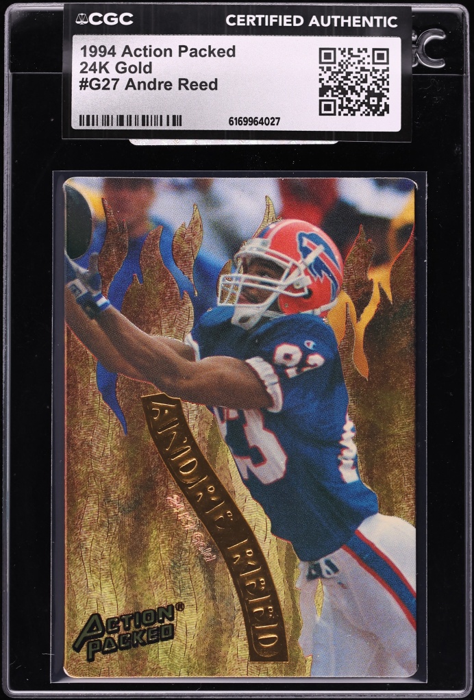 1994 Action Packed 24K Gold Andre Reed #G27 CGC AUTH