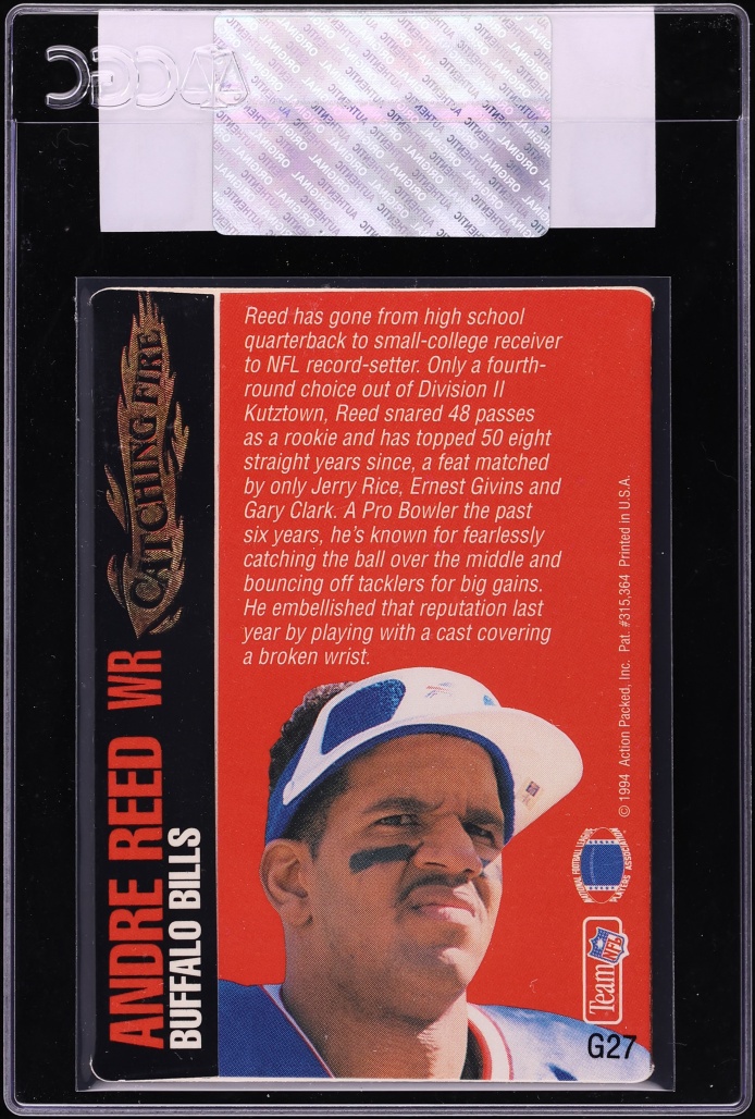 1994 Action Packed 24K Gold Andre Reed #G27 CGC AUTH