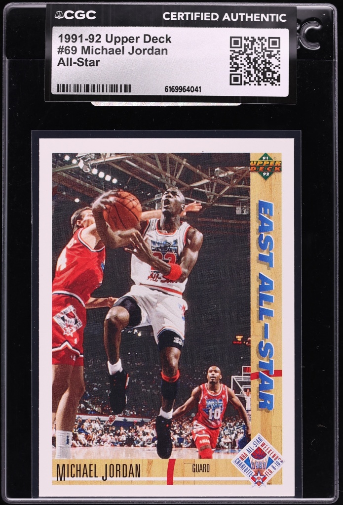 1991 Upper Deck All Star Michael Jordan #69 CGC AUTH