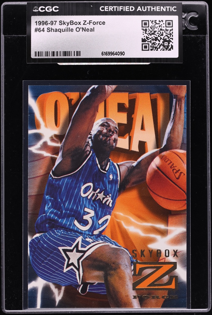 1996 Skybox Z-Force Shaquille O'Neal #64 CGC AUTH