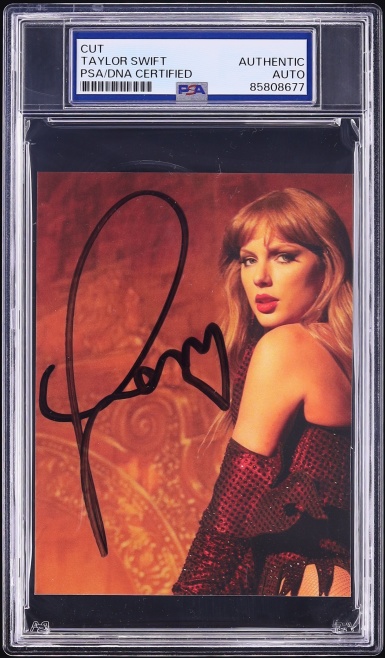 Taylor Swift Signed Autographed Cut AUTO PSA/DNA AUTH