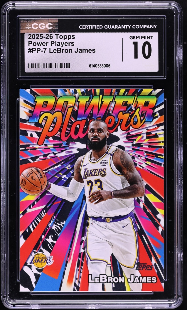 2025 Topps Power Players LeBron James #PP-7 CGC 10 GEM MINT