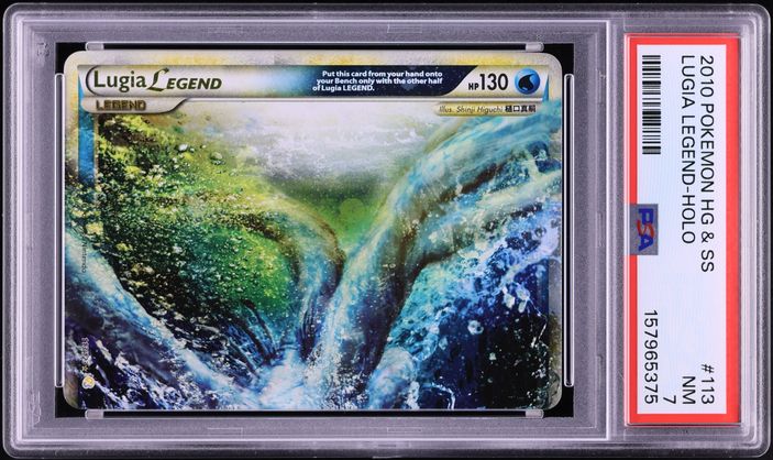 2010 Pokemon HeartGold & SoulSilver Holo Lugia Legend #113 PSA 7 NRMT