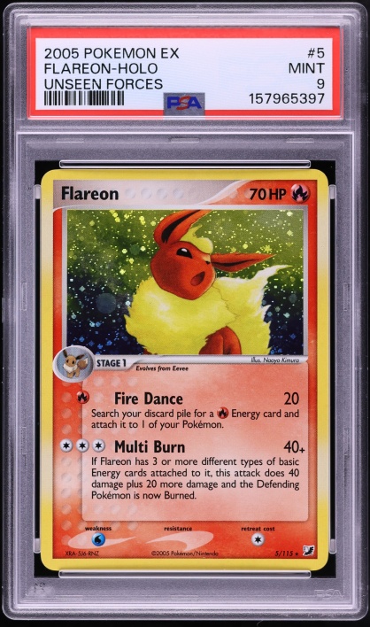 2005 Pokemon Japanese Play Promo 30,000 Pts Holo Flareon Gold Star