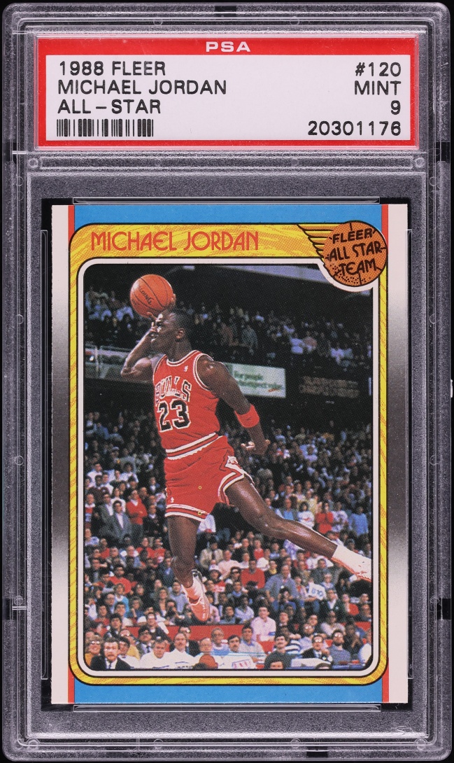 1988 Fleer All-Star Michael Jordan #120 PSA 9 MINT