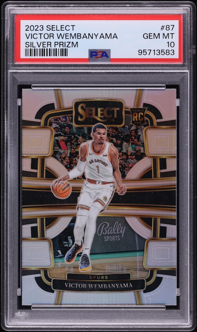 2023 Select Concourse Silver Prizm Victor Wembanyama ROOKIE #87 PSA 10 GEM MINT