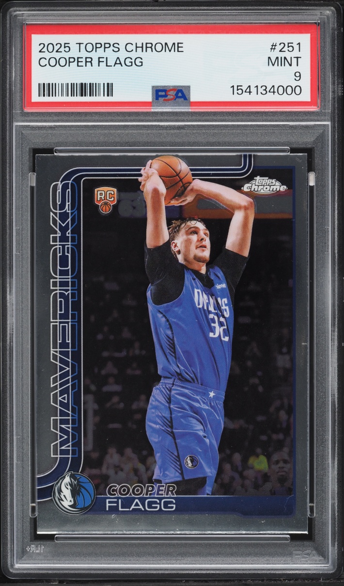 2025 Topps Chrome Cooper Flagg ROOKIE #251 PSA 9 MINT