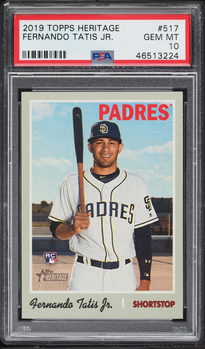 2019 Topps Heritage Fernando Tatis Jr. ROOKIE #517 PSA 10 GEM MINT