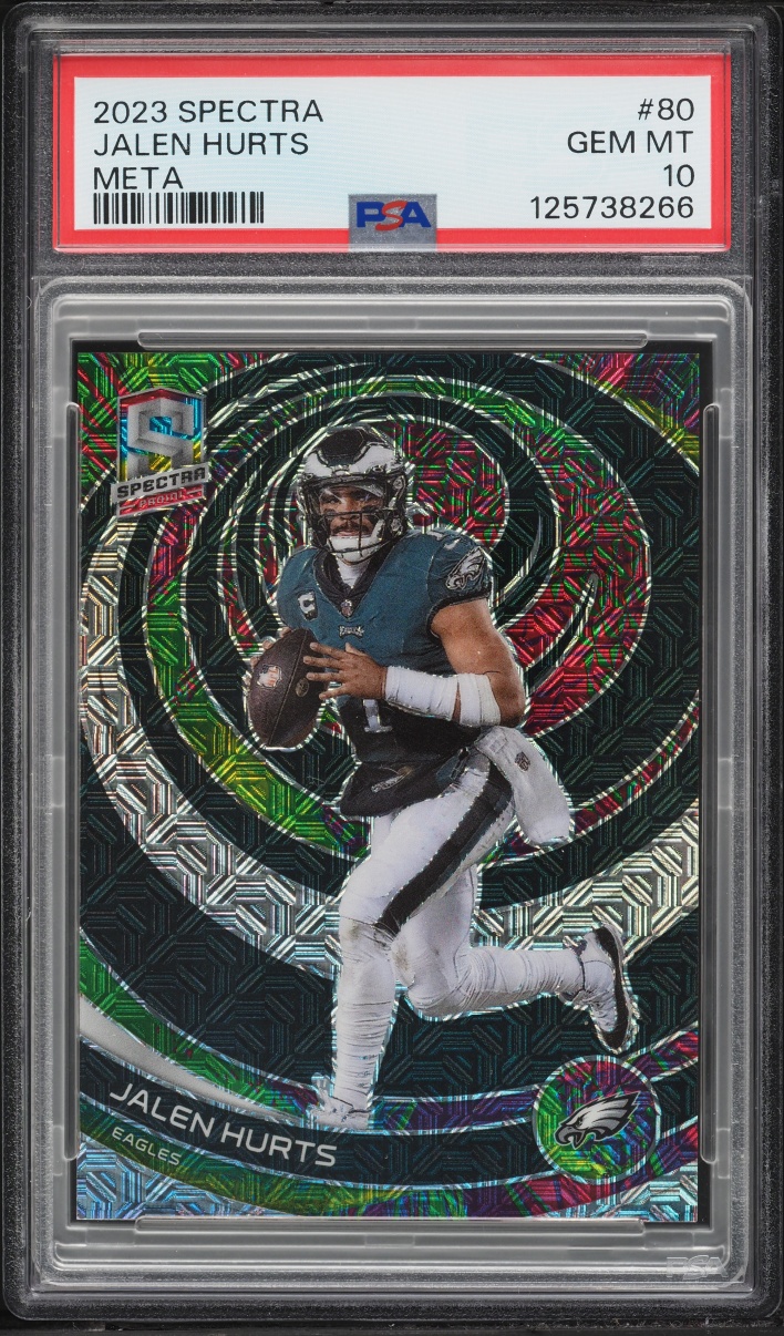 2023 Panini Spectra Football Meta Jalen Hurts #80 PSA 10