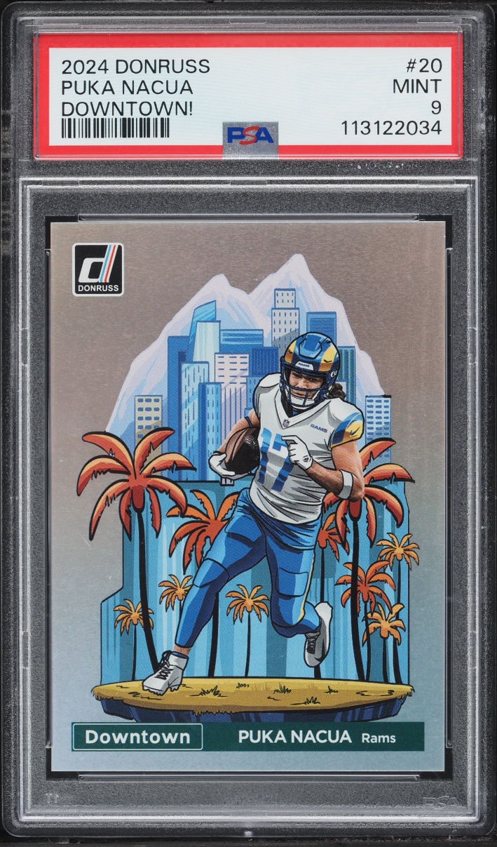 2024 Donruss Downtown Puka Nacua #20 PSA 9 MINT