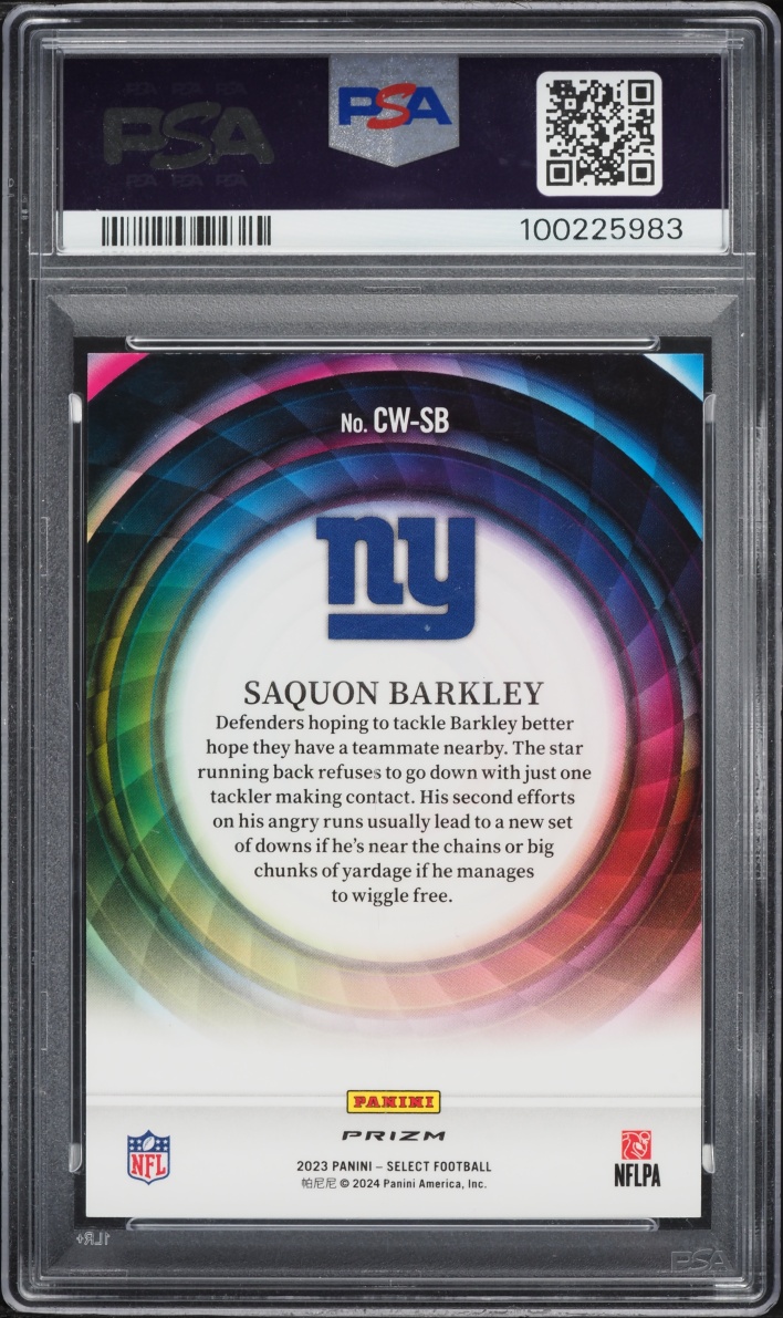 2023 Select Color Wheel Saquon Barkley #CW-SB PSA 9 MINT