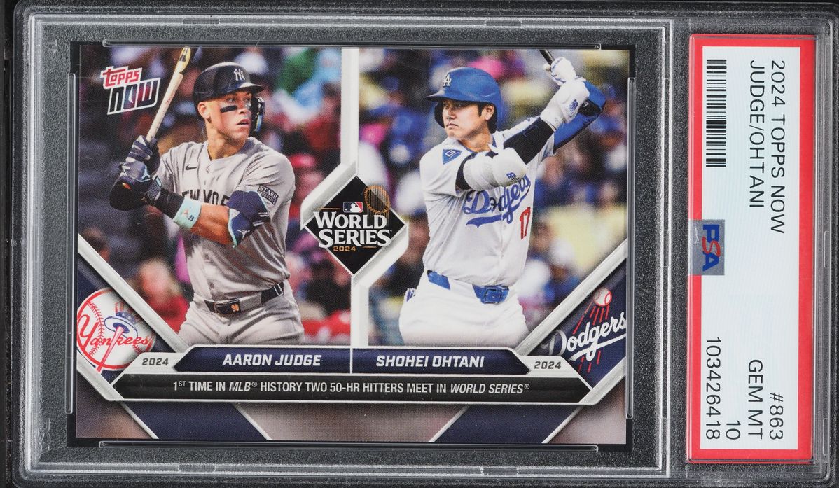 2024 Topps Now Aaron Judge & Shohei Ohtani #863 PSA 10 GEM MINT